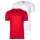 HUGO Mens T-shirt, 2-pack - round neck, short sleeve, logo print, cotton, uni