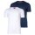 HUGO Herren T-Shirt, 2er Pack - Rundhals, kurzarm, Logo Print, Baumwolle, uni Blau L