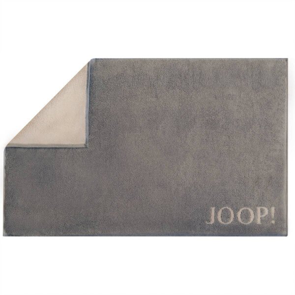JOOP! Badematte - Badvorleger, Wendeoptik, Baumwolle Braun/Grau 50x80cm