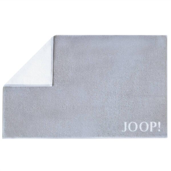 JOOP! Badematte - Badvorleger, Wendeoptik, Baumwolle Hellgrau 50x80cm