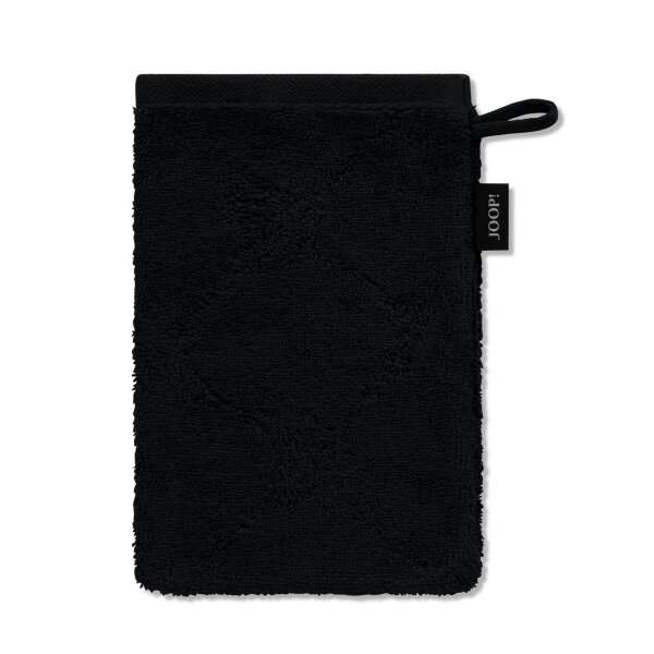 JOOP! Washcloth - Wash glove, doubleface, terry towelling Black 16x22cm