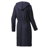 JOOP! Damen Bademantel - Active, Frottier, Reißverschluss, Baumwollmischung Blau XS