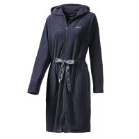 JOOP! Ladies Bathrobe - Active, Terry, Zipper, Cotton blend Blue XS (X-Small)
