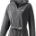 JOOP! Ladies Bathrobe - Active, Terry, Zipper, Cotton blend Grey S (Small)