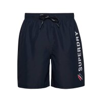 Superdry Herren Badeshorts - CODE APPLEQUE 19INCH SWIM SHORT, Beach Shorts, Logo