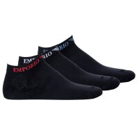 EMPORIO ARMANI Mens Sneaker Socks, 3 Pack - Casual In-Shoe Socks, Logo