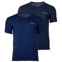 EMPORIO ARMANI Herren T-Shirt, 2er Pack - Kurzarm, V-Neck, Stretch Cotton