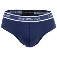 EMPORIO ARMANI Herren Slips, 2er Pack - Briefs, Unterwäsche, Stretch Cotton Blau M
