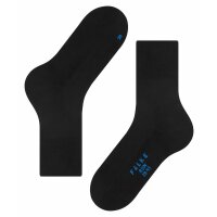 FALKE Unisex Sportsocken - Run, Freizeitsocken, unifarben Schwarz 44-45