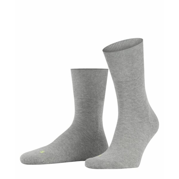 FALKE Unisex Sportsocken - Run, Freizeitsocken, unifarben Hellgrau 37-38