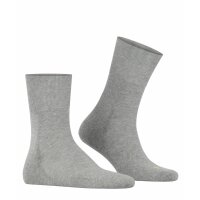 FALKE Unisex Sports Socks - Run, casual Socks, unicoloured Light Grey 39-41 (UK 5,5-7.5)