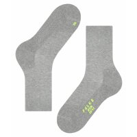 FALKE Unisex Sports Socks - Run, casual Socks, unicoloured Light Grey 39-41 (UK 5,5-7.5)