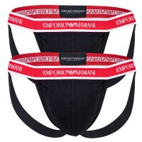 EMPORIO ARMANI Mens Jockstrap, 2 Pack - Jocks, Tanga Briefs, Stretch Cotton