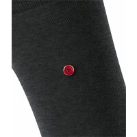Burlington Mens Socks LORD - short Stocking, Labeling Clip, plain, One Size Dark grey 40-46 (UK 6.5-11)