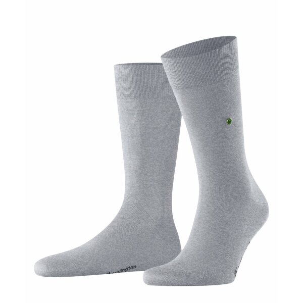 Burlington Herren Socken LORD - Kurzstrumpf, Labeling Clip, uni, One Size Hellgrau 40-46