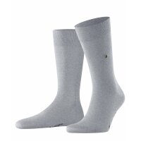 Burlington Mens Socks LORD - short Stocking, Labeling Clip, plain, One Size Light grey 40-46 (UK 6.5-11)