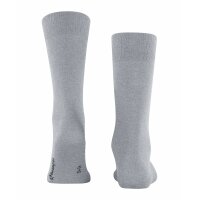 Burlington Mens Socks LORD - short Stocking, Labeling Clip, plain, One Size Light grey 40-46 (UK 6.5-11)