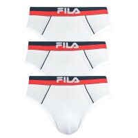FILA Mens briefs, 3-pack - Briefs, logo waistband, Urban, Cotton Stretch, solid color