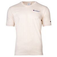 Champion Men T-Shirt - CML Champion Logo, Round Neck, Cotton, Solid Color Beige 2XL (XX-Large)