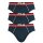 FILA Herren Slip, 3er Pack - Briefs, Logobund, Urban, Cotton Stretch, einfarbig Marine M