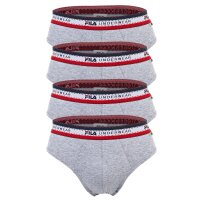 FILA Herren Slip, 4er Pack - Briefs, Logobund, Cotton...