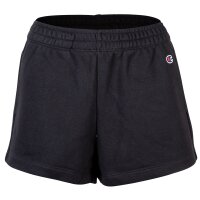 Champion Damen Sweatshorts - CML Champion Logo, Logo-Stickerei, kurz, einfarbig Schwarz XL