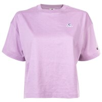 Champion Damen T-Shirt - CML Champion Logo, Baumwolle, Crop Top, Rundhals, Kurzarm, einfarbig