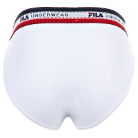 FILA Herren Slip, 4er Pack - Briefs, Logobund, Cotton Stretch, einfarbig Schwarz/Weiß/Blau/Grau XL