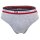 FILA Herren Slip, 4er Pack - Briefs, Logobund, Cotton Stretch, einfarbig Schwarz/Weiß/Blau/Grau XL