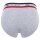 FILA Herren Slip, 4er Pack - Briefs, Logobund, Cotton Stretch, einfarbig Schwarz/Weiß/Blau/Grau XL