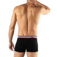 FILA Herren Boxer Shorts, 4er Pack - Logobund, Cotton Stretch, einfarbig Schwarz M
