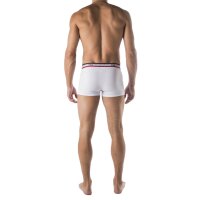 FILA Herren Boxer Shorts, 4er Pack - Logobund, Cotton Stretch, einfarbig Weiß S