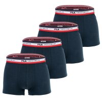 FILA Herren Boxer Shorts, 4er Pack - Logobund, Cotton...