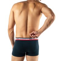 FILA Herren Boxer Shorts, 4er Pack - Logobund, Cotton Stretch, einfarbig Blau XL