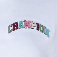 Champion Ladies T-Shirt - Crewneck, Crop Top, Plain, Logo Print, Short Sleeve, Cotton White S (Small)