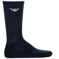 EMPORIO ARMANI Mens Socks, 3 Pack - Sporty Medium Socks, Sports Socks, One Size Blue 39-46 (UK 5-12)