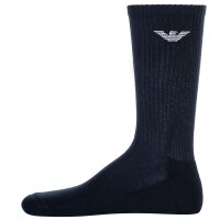 EMPORIO ARMANI Mens Socks, 3 Pack - Sporty Medium Socks, Sports Socks, One Size Blue 39-46 (UK 5-12)