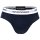 EMPORIO ARMANI Herren Slips, 2er Pack - Briefs, Unterwäsche, Stretch Cotton Weiß/Marine 2XL