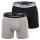 EMPORIO ARMANI Herren Boxershorts, 2er Pack - Boxer, Unterwäsche, Stretch Cotton Schwarz/Grau S