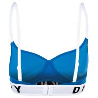 DKNY Damen Bustier  - Bra, Triangel BH, Logo, einfarbig Blau S