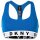 DKNY Damen Bustier  - Bra, BH, Racer Back, Logo, einfarbig Blau 2XL