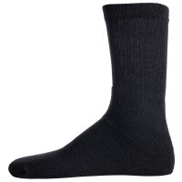 YOURBASICS Mens socks, 5-pack - work socks, high quality cotton blend, solid color Black 43-46