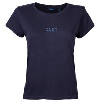 GANT Damen T-Shirt - D1. Gant Logo T-Shirt, Rundhals,...