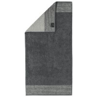 CAWÖ Towel - Luxury Home, C Two Tone, terry towelling Slate 50x100cm