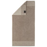 CAWÖ Handtuch - Luxury Home, C Two-Tone, Walkfrottier Sand 50x100cm