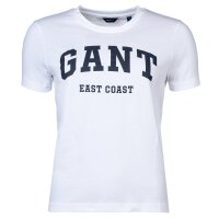 GANT Damen T-Shirt - MD. Gant T-Shirt, Baumwolle, Logo, einfarbig