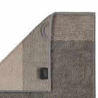 CAWÖ Shower towel - Luxury Home, C Two-Tone, terry towelling Graphite 80x150cm