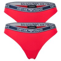 EMPORIO ARMANI Women Brazilian Briefs 2-Pack - Slips, Stretch Cotton, plain
