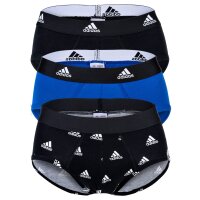 adidas Herren Slip, 3er Pack - Briefs, Active Flex Cotton, Logo, einfarbig