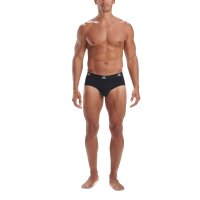 adidas Herren Slip, 3er Pack - Briefs, Active Flex Cotton, Logo, einfarbig Schwarz S